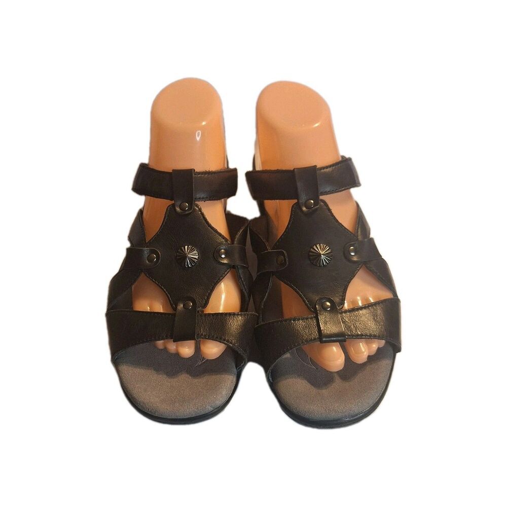 Propet Black Leather Women's Sandals Size 11